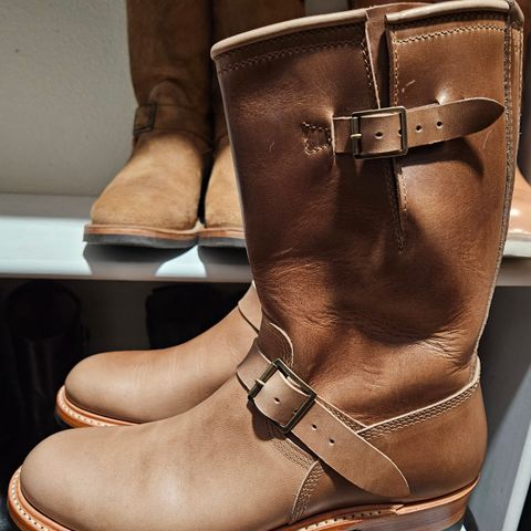 John Lofgren Wabash Engineer Boots in Natural