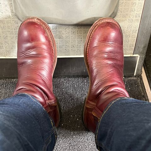 Rolling Dub Trio Casper Boot in Horween Burgundy Chromexcel
