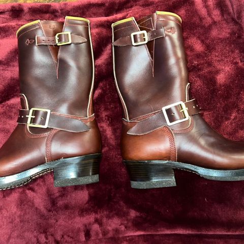 Role Club Engineer Boots in Russet Brown Chromexcel Horsehide