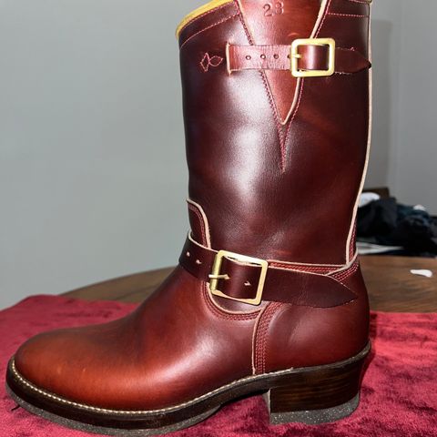 Role Club Engineer Boots in Russet Brown Chromexcel Horsehide