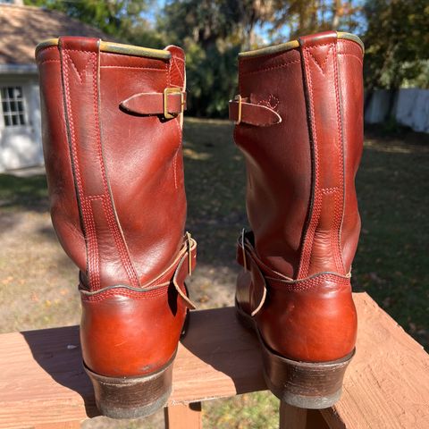 Role Club Engineer Boots in Russet Brown Chromexcel Horsehide
