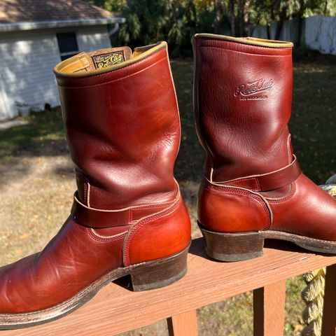 Role Club Engineer Boots in Russet Brown Chromexcel Horsehide