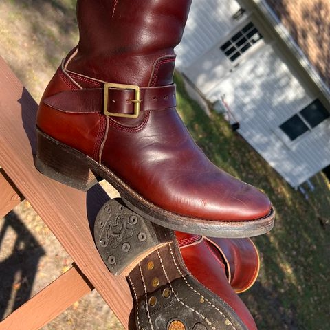 Role Club Engineer Boots in Russet Brown Chromexcel Horsehide