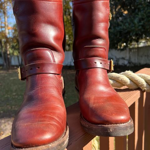 Role Club Engineer Boots in Russet Brown Chromexcel Horsehide