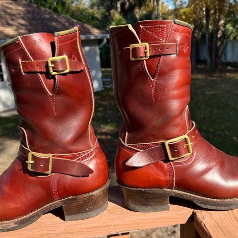 Role Club Engineer Boots in Russet Brown Chromexcel Horsehide