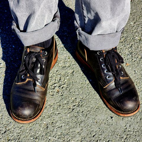 Search result thumbnail of Group Leader Handmade Boots A01 in Horween Black Chromexcel