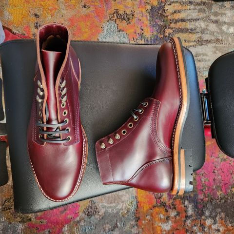 View photo of Parkhurst The Allen in Tempesti Bordeaux Veg Tan