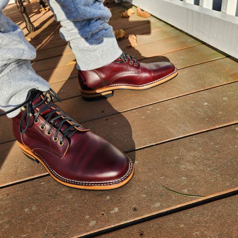 View photo of Parkhurst The Allen in Tempesti Bordeaux Veg Tan