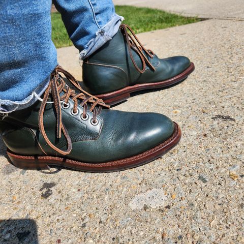 Search result thumbnail of Grant Stone Diesel Boot in Horween Navy Chromexcel