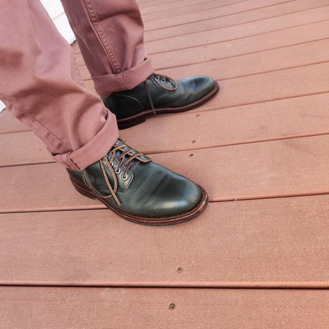 Grant Stone Diesel Boot in Horween Navy Chromexcel