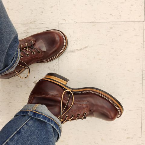 View photo of Drew's Boots 6-Inch Contractor in Rogue Smooth