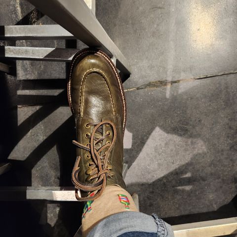 Grant Stone Brass Boot in Incas Jungle Kangaroo