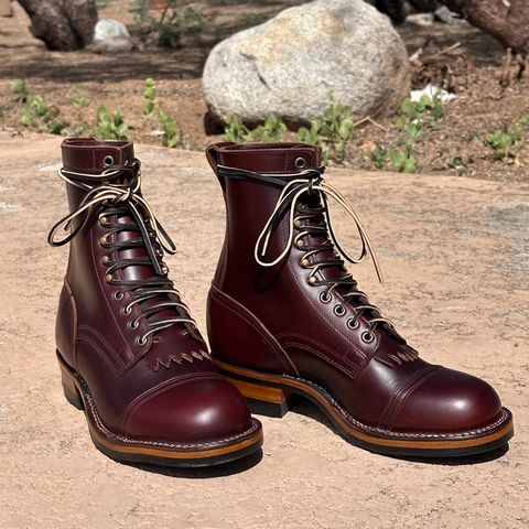 Drew's 8-inch Contractor Toe Cap in Brown Cyclone