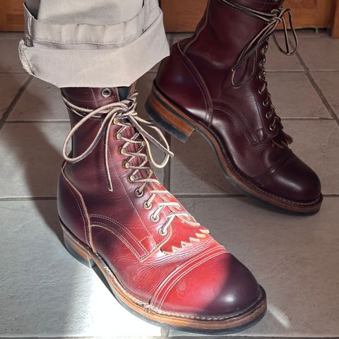 Drew's 8-inch Contractor Toe Cap in Brown Cyclone