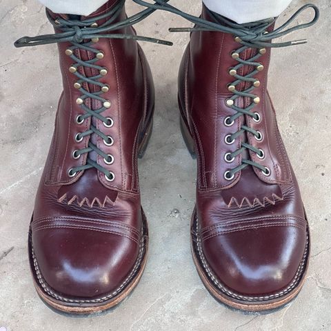 Drew's 8-inch Contractor Toe Cap in Brown Cyclone