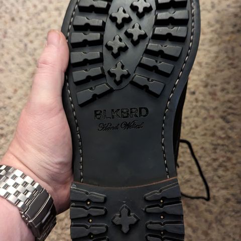 BLKBRD Dixon Cap Toe Derby Boot in Black Pullup