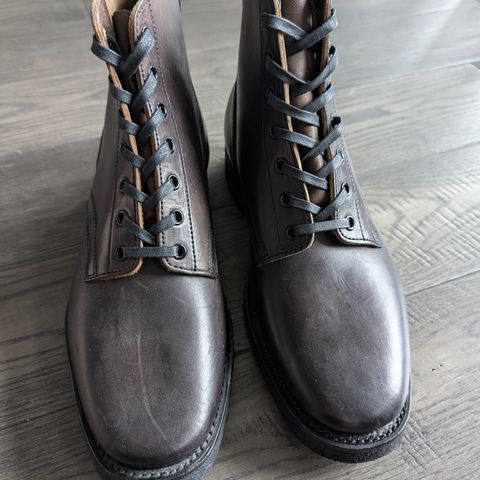 Clinch Yeager Boots in Black Overdyed Horsebutt