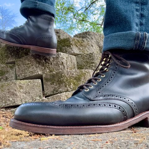Alden Wingtip Boot in Horween Navy Chromexcel