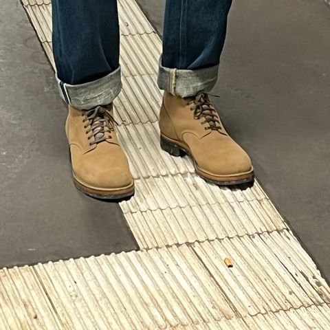 Viberg Service Boot in Horween Natural Chromexcel Horsehide