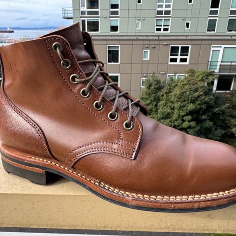 Viberg Service Boot in Horween Brown Waxed Flesh