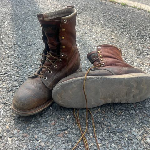Thorogood 8" Plain Toe in Tobacco Gladiator Oil-Tanned