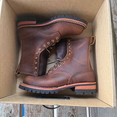 Nicks Overlander in Horween Orange Predator