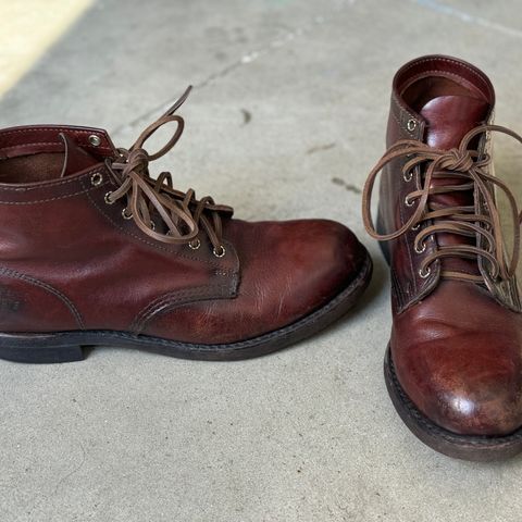 View photo of Frye Prison Boot in Unknown Leather