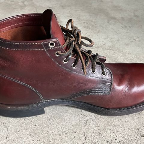 View photo of Frye Prison Boot in Unknown Leather