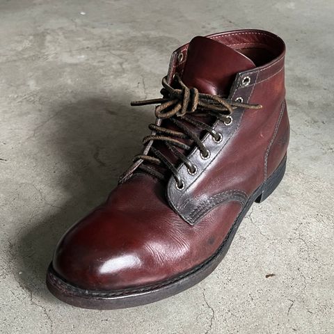 View photo of Frye Prison Boot in Unknown Leather