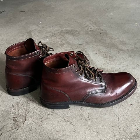 View photo of Frye Prison Boot in Unknown Leather