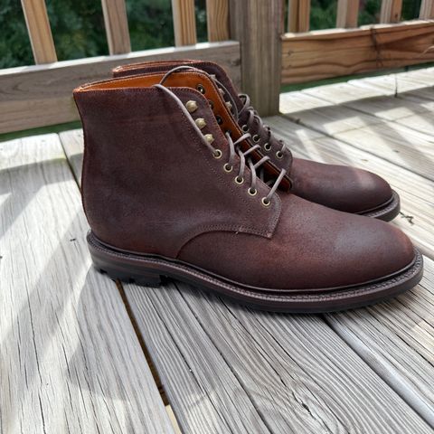 Grant Stone Edward Boot in C.F. Stead Dark Oak Roughout