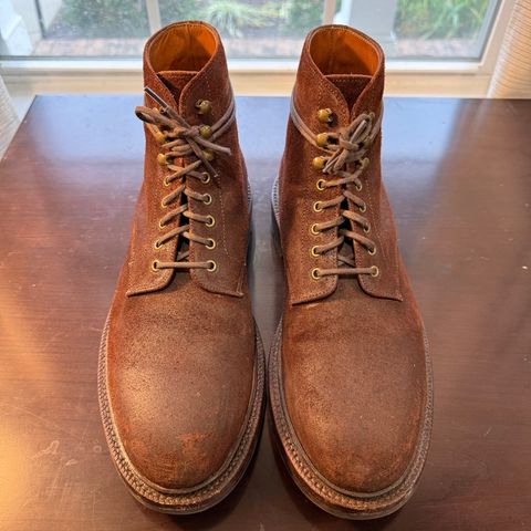 Grant Stone Edward Boot in C.F. Stead Dark Oak Roughout