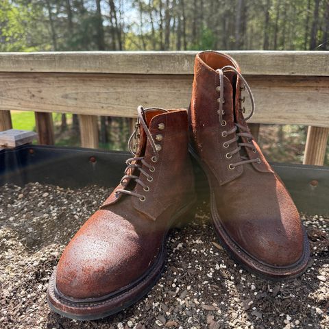 Grant Stone Edward Boot in C.F. Stead Dark Oak Roughout