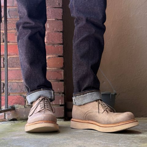 Viberg Rockland Blucher in Maryam Washed Mountain Ram