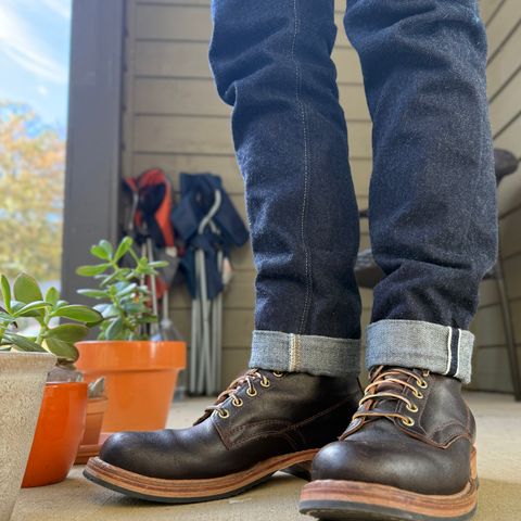 White's 375 in Horween Brown Waxed Flesh
