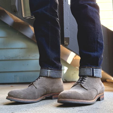 Viberg Halkett in C.F. Stead Light Visone Kudu Roughout