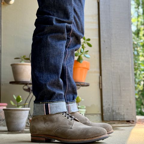 Viberg Halkett in C.F. Stead Light Visone Kudu Roughout