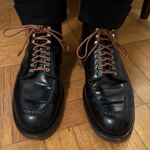 View photo of Alden Indy Boot in Horween Black Shell Cordovan