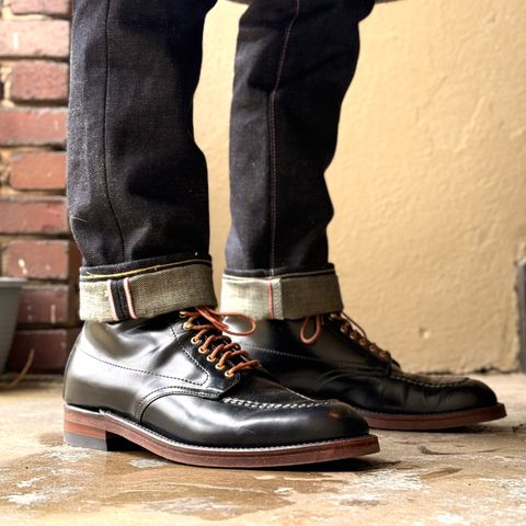Alden Indy Boot in Horween Black Shell Cordovan