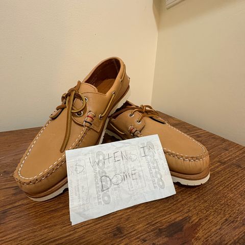 Rancourt & Co. x Sperry Boat Shoe in Horween Natural Essex