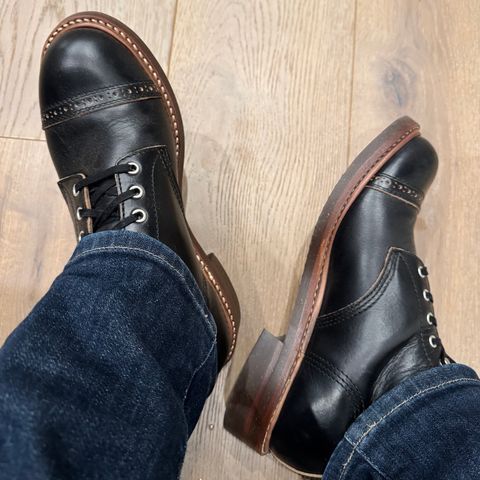 John Lofgren Combat Boots in Horween Black Chromexcel