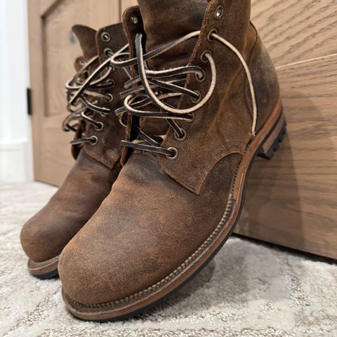 Viberg Service Boot in C.F. Stead Rawhide Waxy Commander