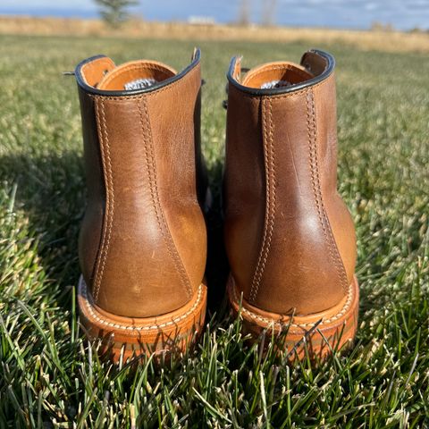 View photo of Viberg Service Boot in Camel Oiled Calf