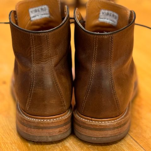 View photo of Viberg Service Boot in Camel Oiled Calf
