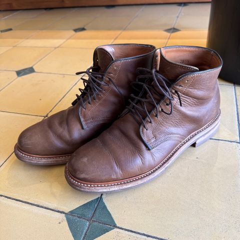 View photo of Viberg Service Boot in Camel Oiled Calf