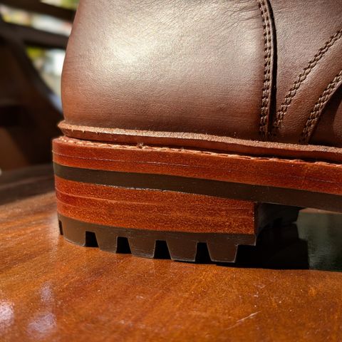 BLKBRD Dixon Cap Toe Derby Boot in Brown Pull Up