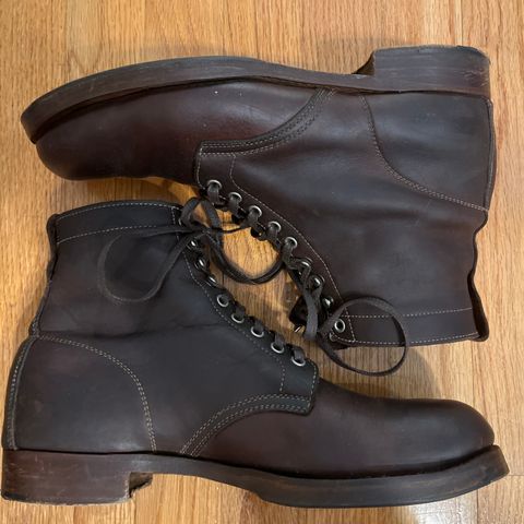 Clinch Lace Up Boots in C.F. Stead Dark Brown Kudu