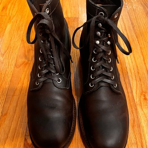Clinch Lace Up Boots in C.F. Stead Dark Brown Kudu