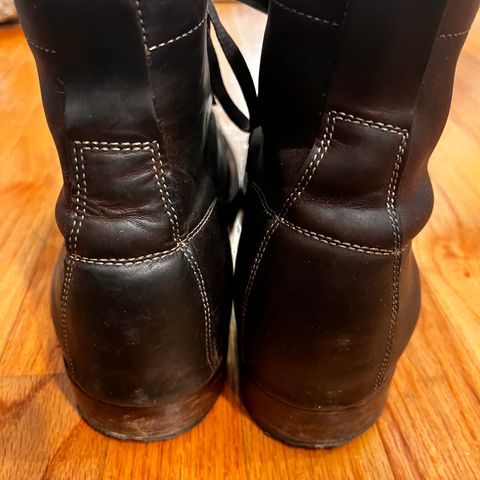 Clinch Lace Up Boots in C.F. Stead Dark Brown Kudu