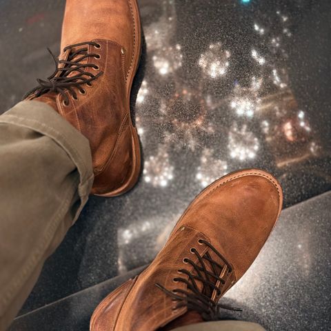 Craft & Glory Service Boot in Full Grain Waxed Water Buffalo